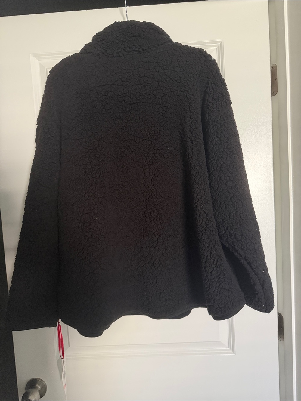 Ruby Rd. Black Sherpa Snap-Placket Pullover - Picture 4 of 4